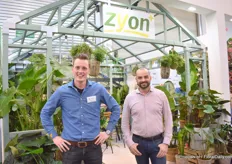The men from Zyon, Erik van Rijn and Dave Bakkenes, were also present on behalf of Zyon in the Floral Trade Group's shared booth.